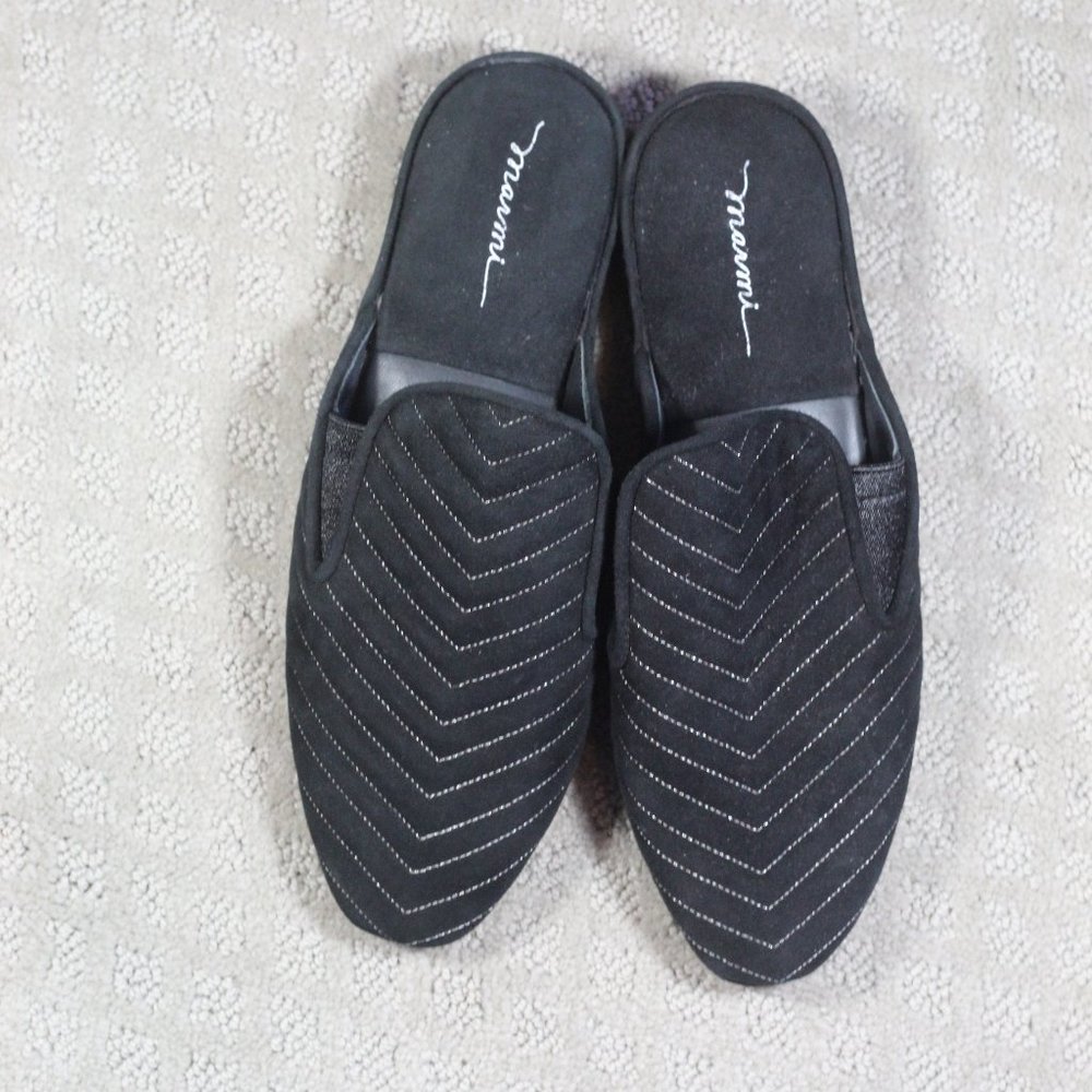 NWOT Marimi Size 8.5 Black House Slippers